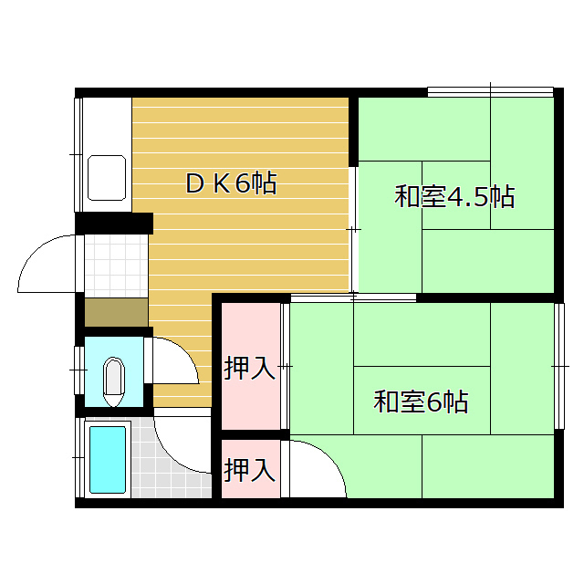 平和荘の間取り