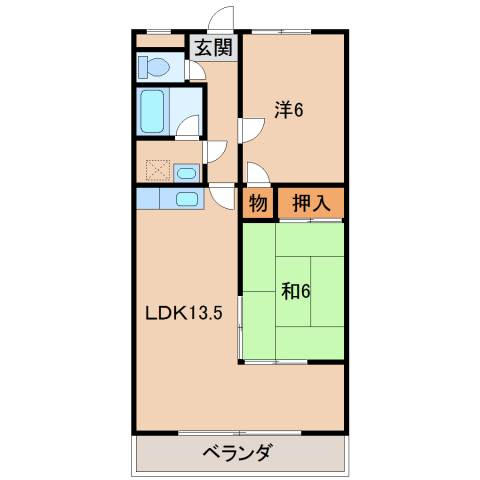 サクラマンション紀伊の間取り