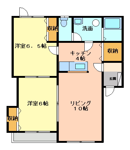 フリーダムＡの間取り