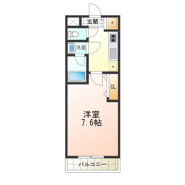 泉南郡田尻町吉見のアパートの間取り