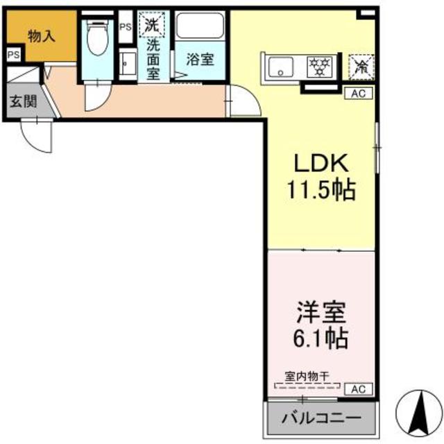 グラナーデ谷原の間取り