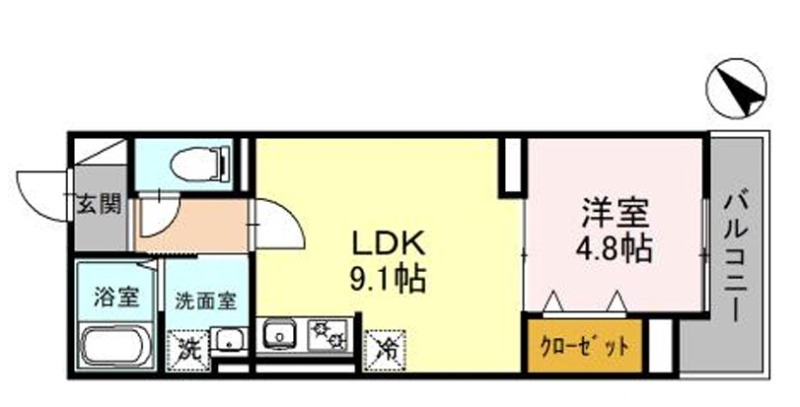 レクシア白子Iの間取り