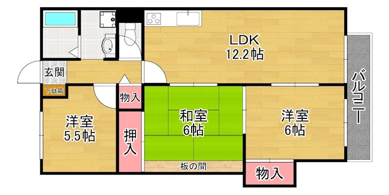 セントフレア北山の間取り