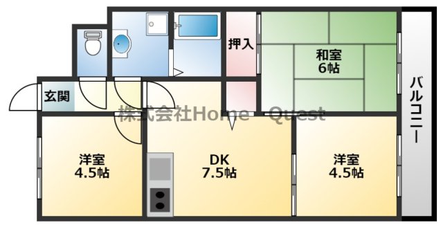 光コーポIの間取り