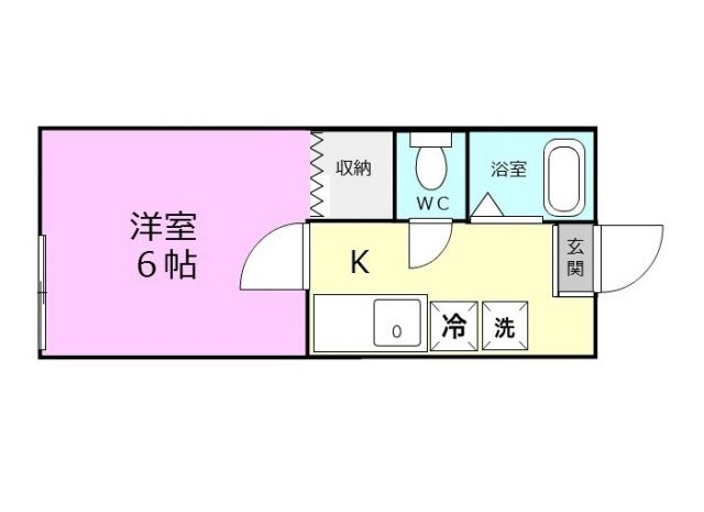 和歌山市直川のアパートの間取り