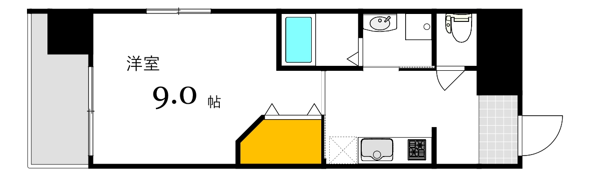 アクアシティ本川町の間取り