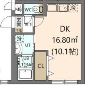 【札幌市西区発寒四条のマンションの間取り】