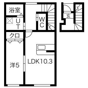 クレスト尼沼A棟の間取り