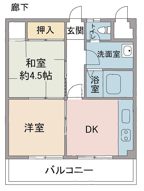 イトーピア平成の間取り