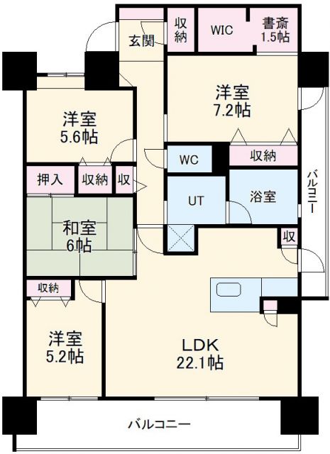 刈谷市寿町のマンションの間取り