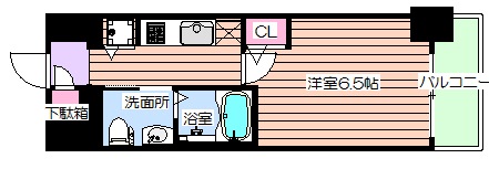 エスリード江坂江の木町の間取り