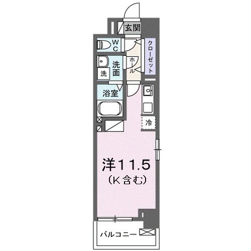 周南市三番町のマンションの間取り