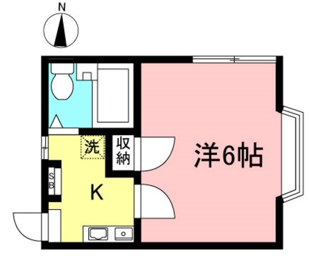 府中市新町のアパートの間取り