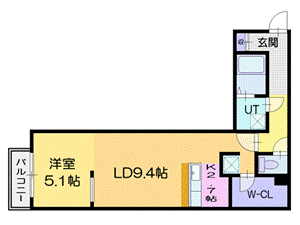 札幌市豊平区月寒西三条のマンションの間取り