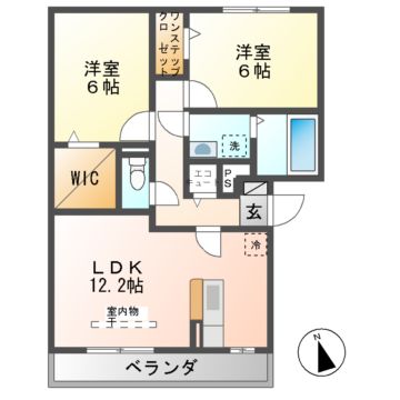 スウィート松本の間取り