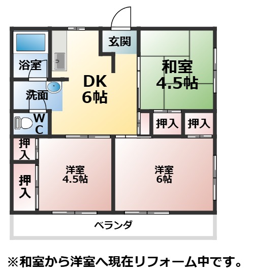 浜町マンションの間取り