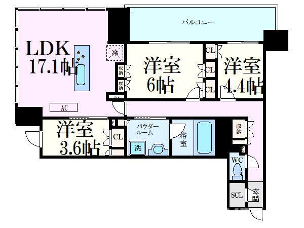 RJR堺筋本町タワーの間取り