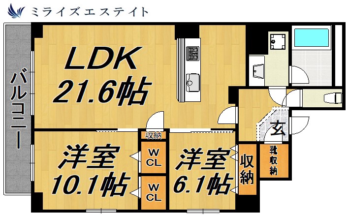 JMFレジデンス名駅南の間取り