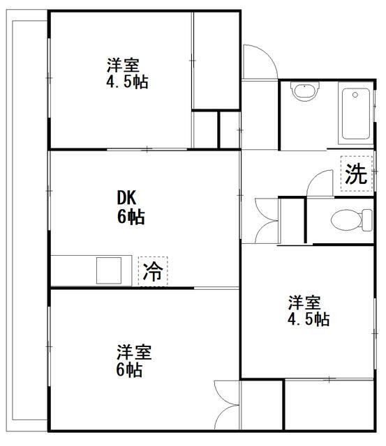 船橋市習志野台のマンションの間取り