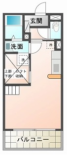 バンベール江平の間取り