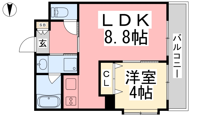 フェニックス西堀端の間取り