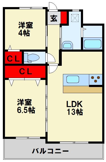 フォレスト穴生の間取り