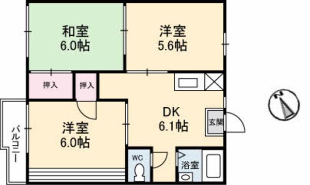 フォーブル吉村　Ａ棟の間取り