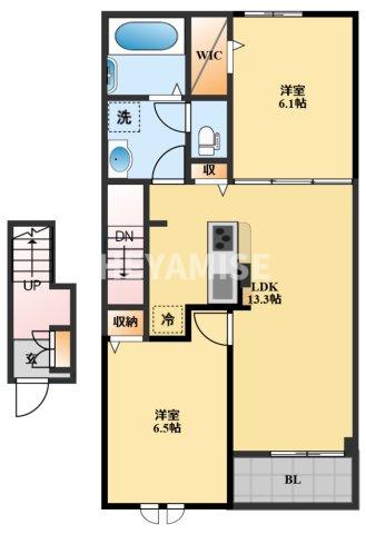 大村市杭出津のアパートの間取り