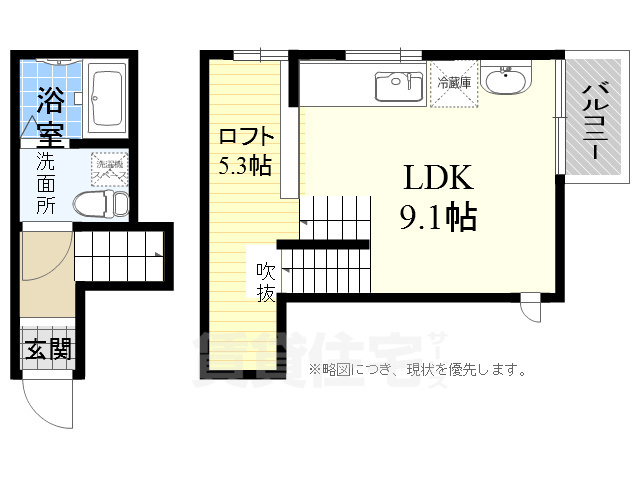 名古屋市南区呼続のアパートの間取り