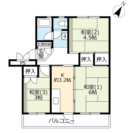 ＵＲ久喜青葉の間取り