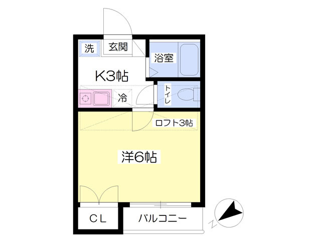 パーレンス古賀の間取り