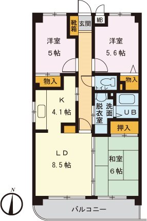 カサベルデ杉並の間取り