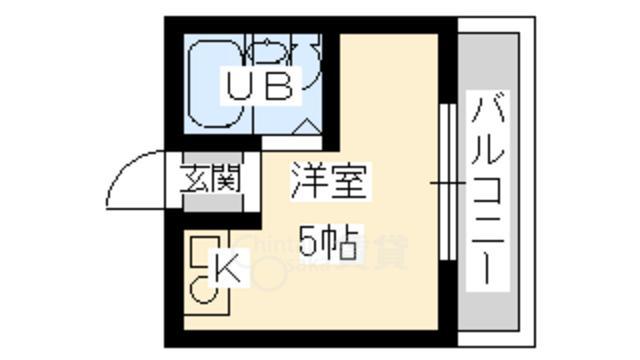 大阪市東淀川区下新庄のマンションの間取り