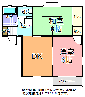 東第６コーポの間取り