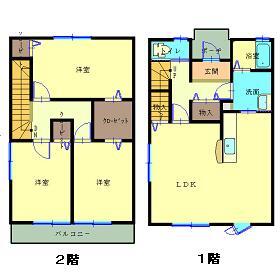 ハッピークローバーIの間取り