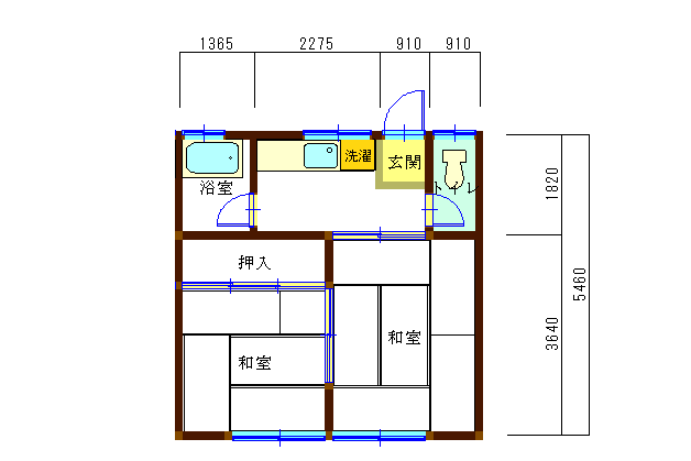 コーポナカノの間取り