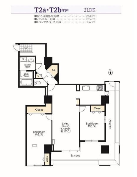 シーリアお台場三番街４号棟（ＳＡ借上）の間取り