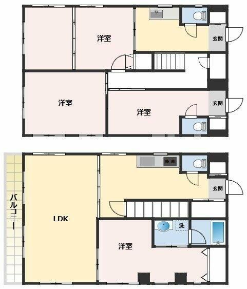 鎌倉市腰越のマンションの間取り