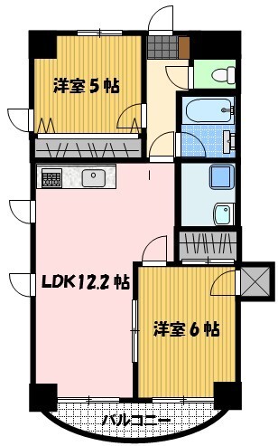 アサヒツインハイツの間取り