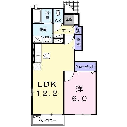 ソレアード　IIの間取り