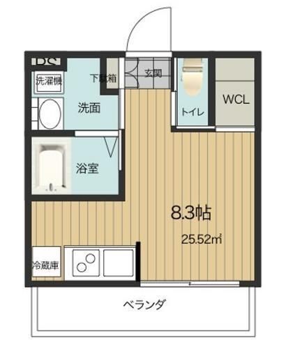 伊丹市荒牧のアパートの間取り