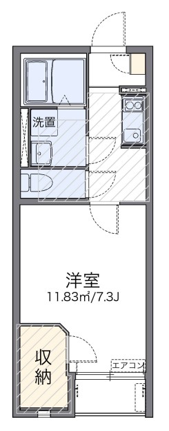 横浜市鶴見区駒岡のアパートの間取り