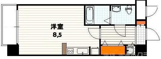 エスライズ京都河原町の間取り