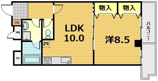 第36長栄ガーデンハイツヤマキの間取り