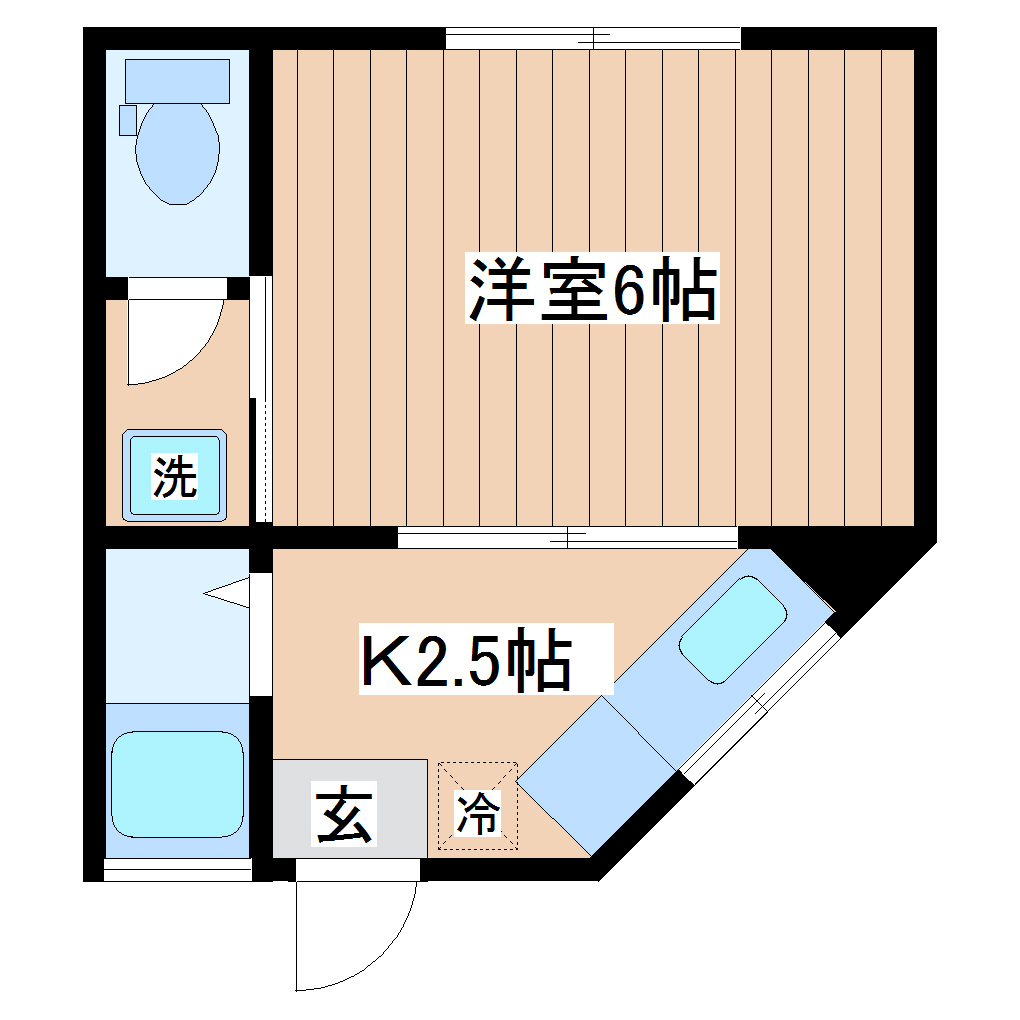 メゾンあいAの間取り