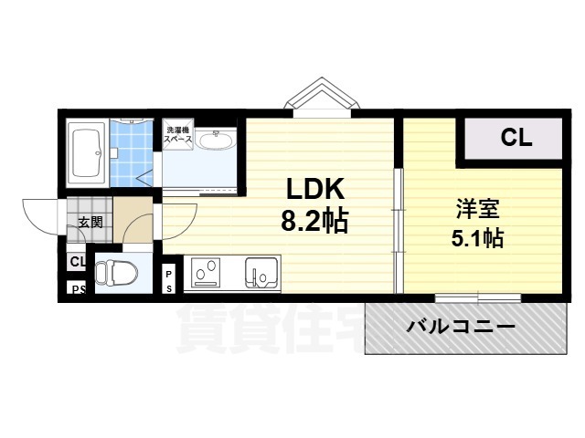 クリエオーレ長尾元町の間取り