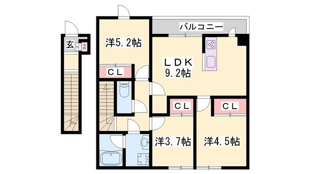 サン・オリーブ・双葉の間取り