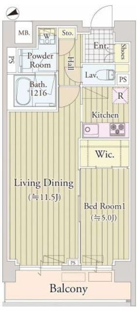 【調布市飛田給のマンションの間取り】