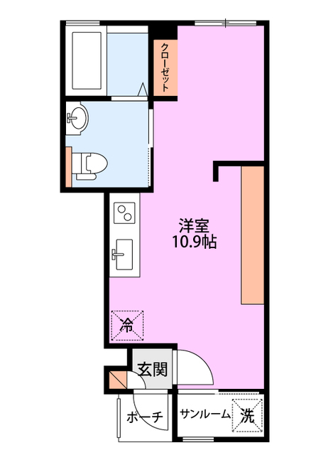 ラ・ランド　Cの間取り