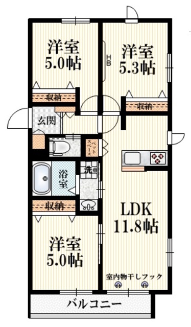 杉並区高円寺南のマンションの間取り